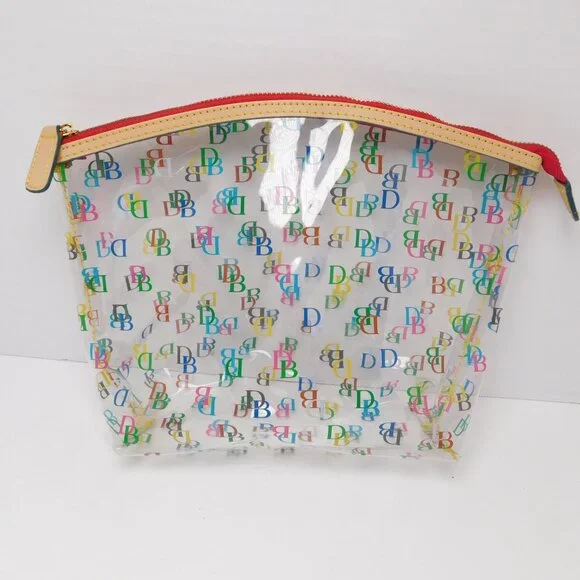 Dooney And Bourke Clear Signature Logo Cosmetic Bag (51825) - Picture 2 of 5
